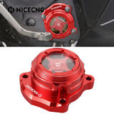 For 2021 2022 2023 Honda CRF300L/Rally Transparent Engine Oil Filter Cap Cover for Honda CRF250L/Rally 2017 2018 2019 2020 2021