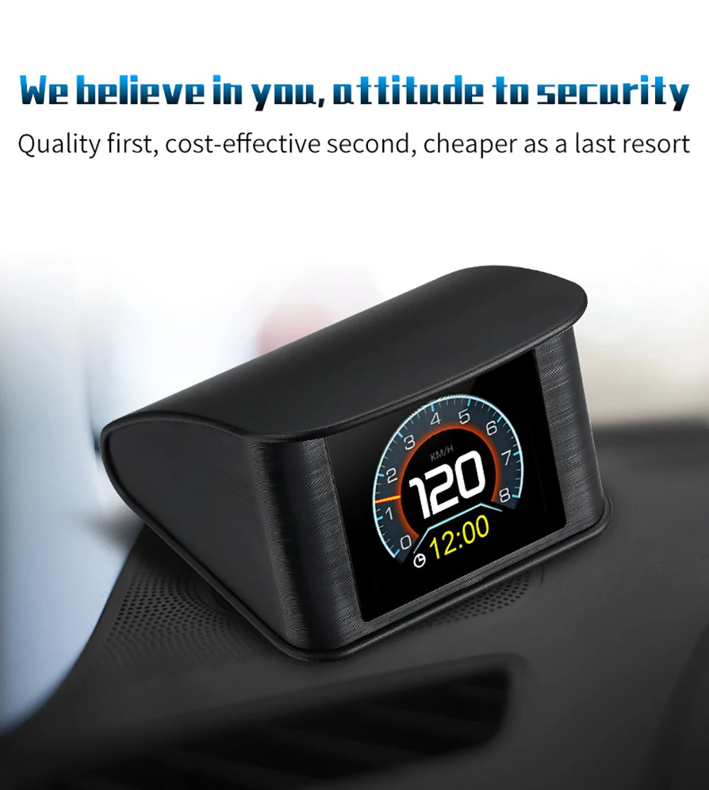 P10 PRO Car OBD2 Head Up Display Digital Speedometer On Board Computer Overspeed Alarm Engine Fault Code Electronic Accessories