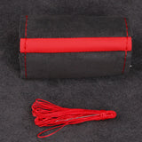 Universal Suede Car Steering Wheel Cover DIY Hand Sewing Soft Leather Braiding Cover For Auto Steering Wheel