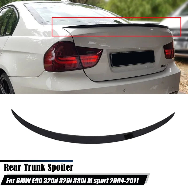 Fits For BMW 3 Series E90 320d 320i 330i M sport 2004-2011 Accessories Car Rear Trunk Boot Lip Spoiler Wing