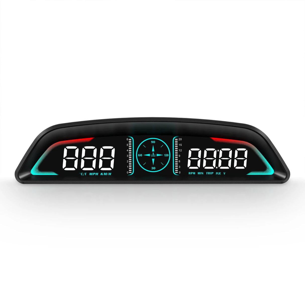 New Car HUD B3 OBD Head Up Display Multifunctional Display of Time Speed Driving Distance Driving Time Fuel Consumption Voltage