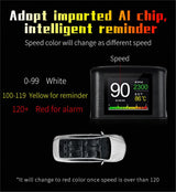 P10 PRO Car OBD2 Head Up Display Digital Speedometer On Board Computer Overspeed Alarm Engine Fault Code Electronic Accessories