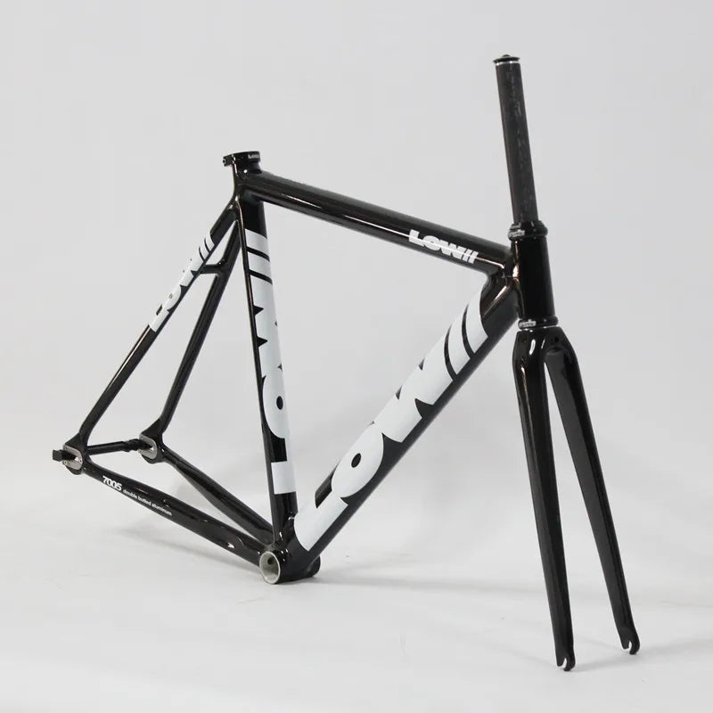 Fixed Gear Bike Frame, Aluminum Fixie Frameset, Carbon Fork, Single Speed Track, High Quality Bicycle Parts, 700C, 53cm, 55cm