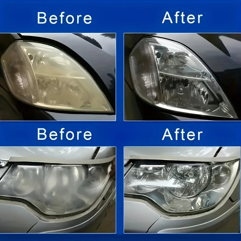 Headlight Restoration Kit - Plastic Applicator Included, Clear Headlight Repair Solution for Oxidation, Blurring & Yellow