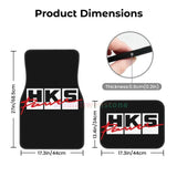 HKS Retro Pattern 4PCS Crystal Velvet Women's Car Floor Mat, Anti Fouling Car Floor Mat Car Interior Accessories