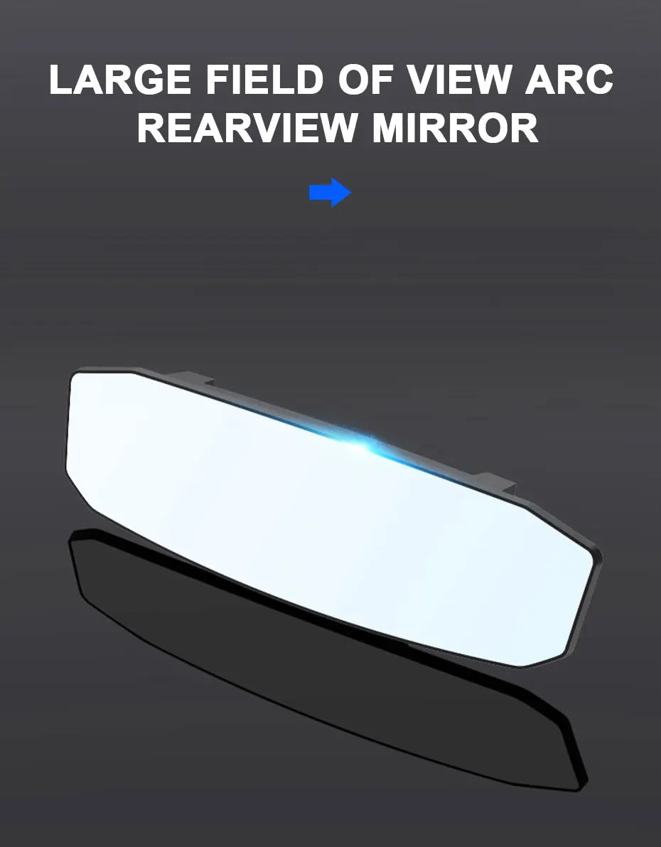 BLALION Car Baby Mirrors Rear View Mirror Wide Angle Panoramic Assisting Anti-glare Large Vision Interior Monitor Auto Universal