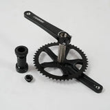 Ardently Hollowtech Crankset, Fixie Crank, Single Speed Fixed Gear Bike, Track Bicycle Chainwheel, 48T, 165mm, 144BCD Bike Parts