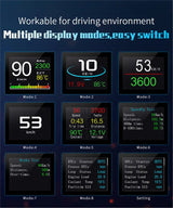 P10 PRO Car OBD2 Head Up Display Digital Speedometer On Board Computer Overspeed Alarm Engine Fault Code Electronic Accessories