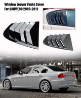 For BMW Accessories 3 Series E90 320i 330i M3 2005-2011 Car Rear Side Window Louver Air Vents Windshield Decoration Cover