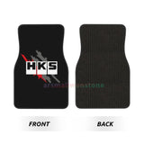 HKS Retro Pattern 4PCS Crystal Velvet Women's Car Floor Mat, Anti Fouling Car Floor Mat Car Interior Accessories