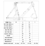 Fixed Gear Bike Frameset 700C Aluminum Fixie Frame Carbon Fork Track Single Speed Bike 52/54CM Frame High Quality Bicycle Parts