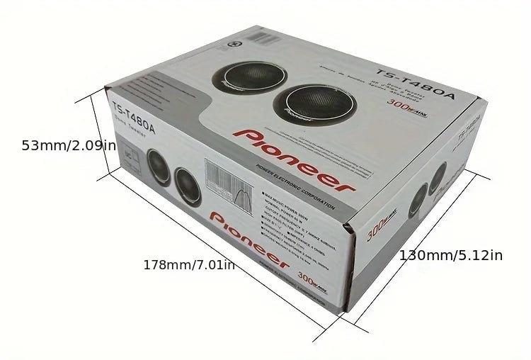 Car Stereo Speakers Music Car Tweeters 300W Car Audio Silk Film Speaker Boxes High-Pitched Modificat Tweeters