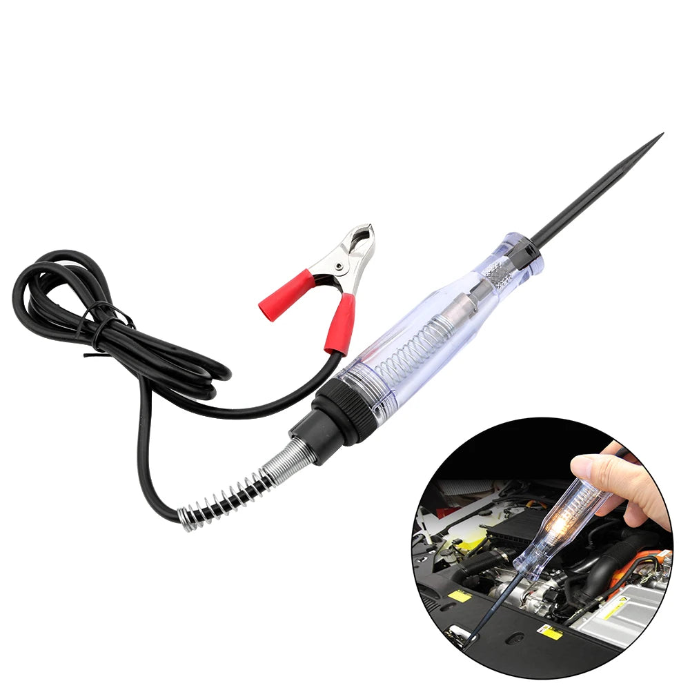 Diagnostic Test Tools Car Circuit Tester Auto Automotive Light Probe Pen DC 6V 12V 24V Test Automotive Motorcycle Accessories