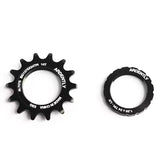 Ardently 13/14/15/16/17/18/19/20T Fixed Gear Bicycle Black Wheel Cogs Strengthen Sprocket & Lockring For 1 Speed Track Bike Hub