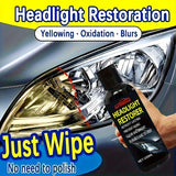 Headlight Restoration Kit - Plastic Applicator Included, Clear Headlight Repair Solution for Oxidation, Blurring & Yellow