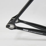 Fixed Gear Bike Frame, Aluminum Fixie Frameset, Carbon Fork, Single Speed Track, High Quality Bicycle Parts, 700C, 53cm, 55cm