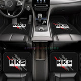 HKS Retro Pattern 4PCS Crystal Velvet Women's Car Floor Mat, Anti Fouling Car Floor Mat Car Interior Accessories