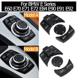 Interior Car CIC IDrive Multi Media Knob Menu Buttons Replacement For BMW E60 E61 E63 E64 E81 E82 E87 E88 E89 E90 E92 E70 E71