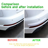 2pcs Car Bumper Protector Strip Guard Corner Protection Strips Scratch Protector Crash Anti Collision Auto Accessories