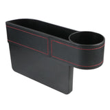 Car Organizer Auto Crevice Pocket USB Chargers Phone Bottle Cups Holder Seat Gap Slit Leather Storage Box Car Accessories