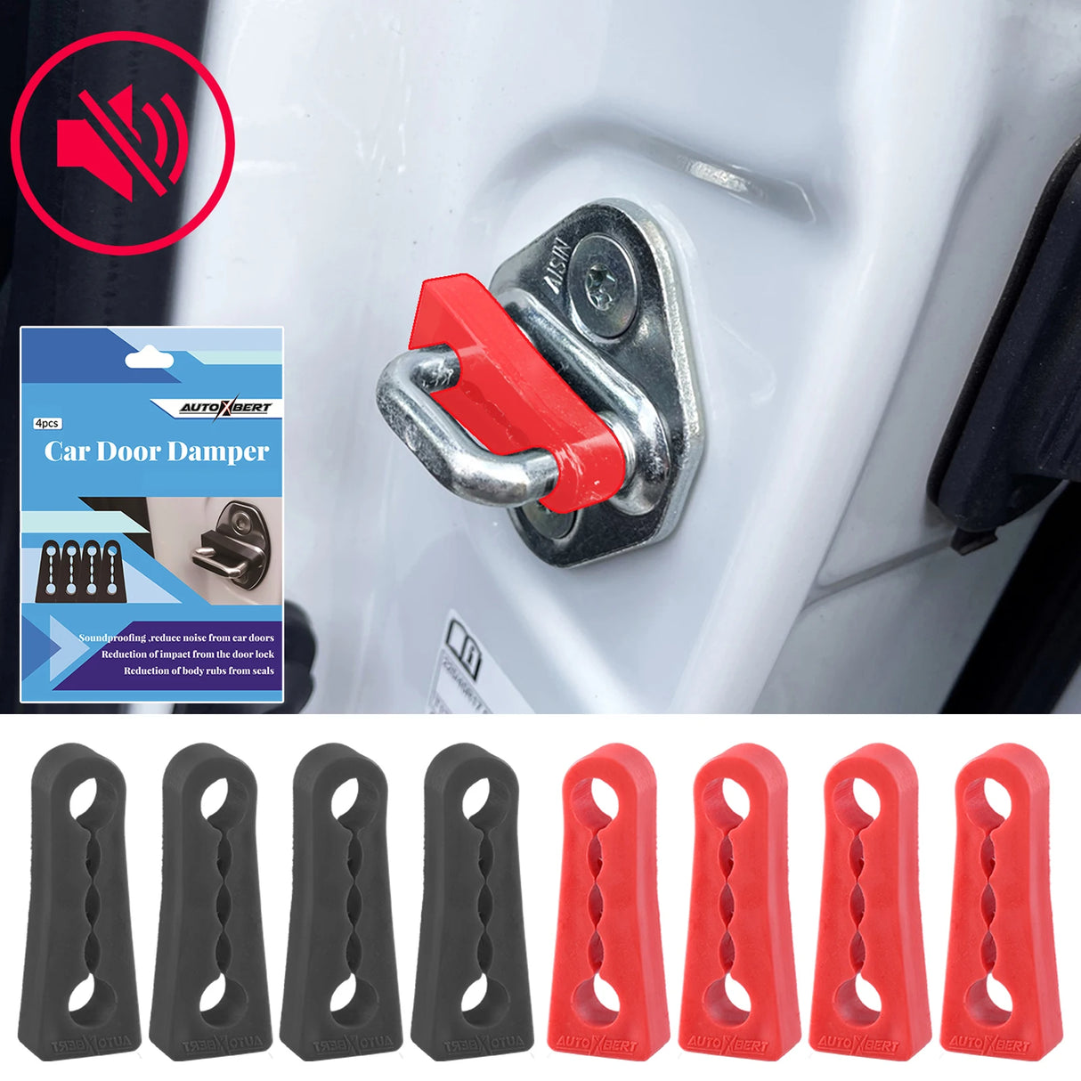 Shock Absorber Rubber For Mitsubishi Pajero Lancer Outlander ASX Montero Shogun Sport L200 Car Door Lock Striker Buffer Damping