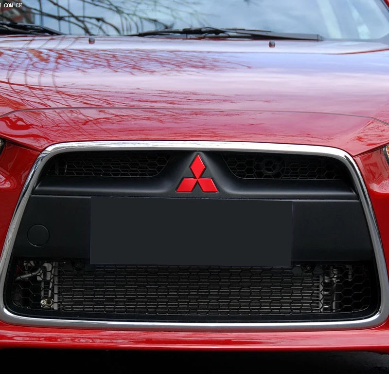 Car Front Grill Emblem Rear Trunk Badge Sticker For Mitsubishi Pajero Outlander XL Montero Lancer Triton Galant Evo ASX Xpander