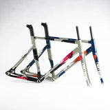 Fixed Gear Bike Frameset 700C Aluminum Fixie Frame Carbon Fork Track Single Speed Bike 52/54CM Frame High Quality Bicycle Parts