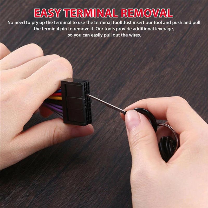 41/26pcs Car Terminal Removal Kit Box Wire Plug Connector Extractor Puller Release Pin Extractor Set Terminal Plug Repair Tools