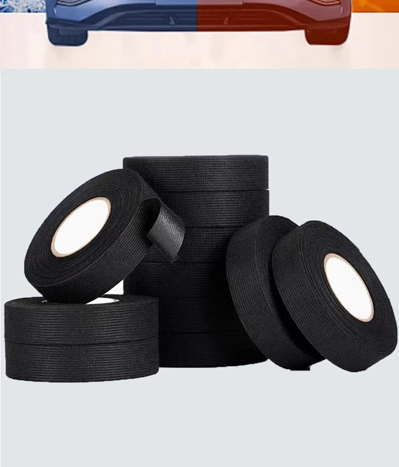 1/3/5Pcs Electrical Tape Heat Resistant Harness Tape Adhesive Cloth Tape Waterproof Tape Insulating Automotive Fabric Cloth Tape