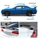 47" GT Style Carbon Fiber Black Look Universal Use Rear Trunk Lid Car Spoiler Wings For Mostly Sedan Coupe Vehicles