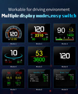 P10 PRO Car OBD2 Head Up Display Digital Speedometer On Board Computer Overspeed Alarm Engine Fault Code Electronic Accessories