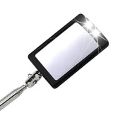 Inspection Mirror LED Light Telescoping Mirrors 360 Rotation Mechanic Tools Magnetic Mirror Telescopic Handle Repairing Tools