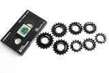 Ardently 13/14/15/16/17/18/19/20T Fixed Gear Bicycle Black Wheel Cogs Strengthen Sprocket & Lockring For 1 Speed Track Bike Hub