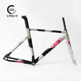 Fixed Gear Bike Frameset 700C Aluminum Fixie Frame Carbon Fork Track Single Speed Bike 52/54CM Frame High Quality Bicycle Parts