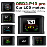 P10 PRO Car OBD2 Head Up Display Digital Speedometer On Board Computer Overspeed Alarm Engine Fault Code Electronic Accessories