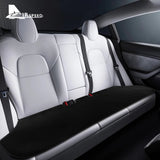 Ice Silk Linen Car Seat Cushion For Tesla Model 3 2017-2023 Car Front Rear Back Seat Covers Breathable Sweatproof Four Seasons