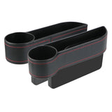 Car Organizer Auto Crevice Pocket USB Chargers Phone Bottle Cups Holder Seat Gap Slit Leather Storage Box Car Accessories