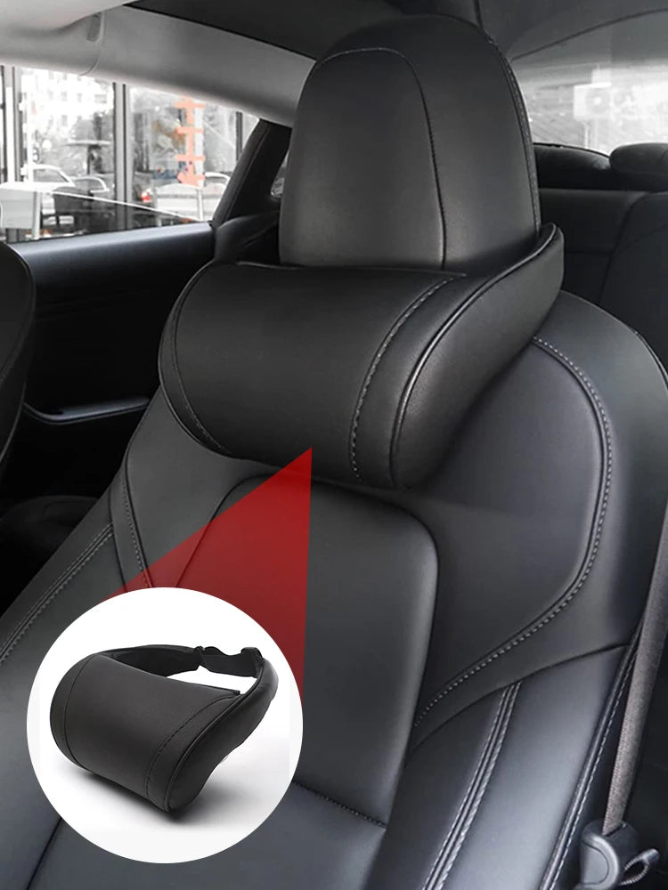 For Tesla Model 3 Y X S Neck Pillow Headrest Pillow Automobile Seat Neck Rest Auto Seat Head Support Pillow Model Y Accessories