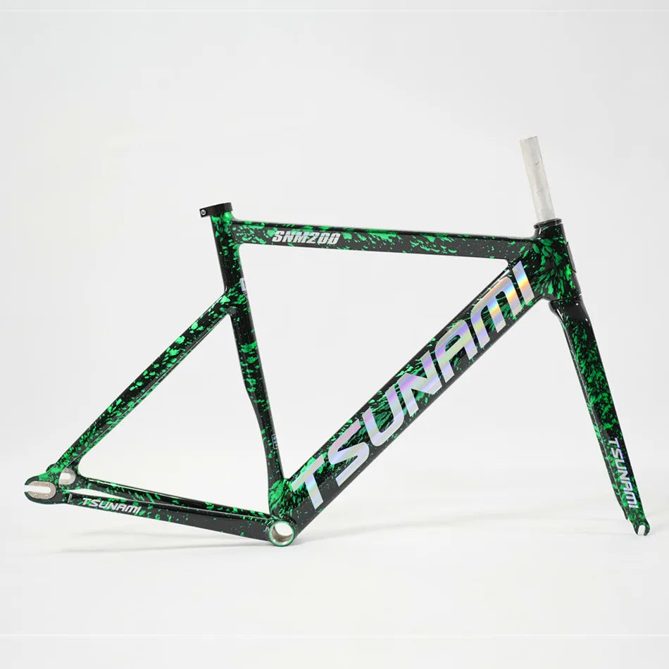 TSUNAMI SNM200 Frameset 700C Aluminum Fixed Gear Bike Frame Racing Track Fixie M/L Size High Quality Single Speed Bicycle Parts