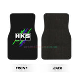 HKS Retro Pattern 4PCS Crystal Velvet Women's Car Floor Mat, Anti Fouling Car Floor Mat Car Interior Accessories