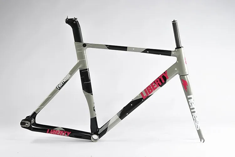 Fixed Gear Bike Frameset 700C Aluminum Fixie Frame Carbon Fork Track Single Speed Bike 52/54CM Frame High Quality Bicycle Parts