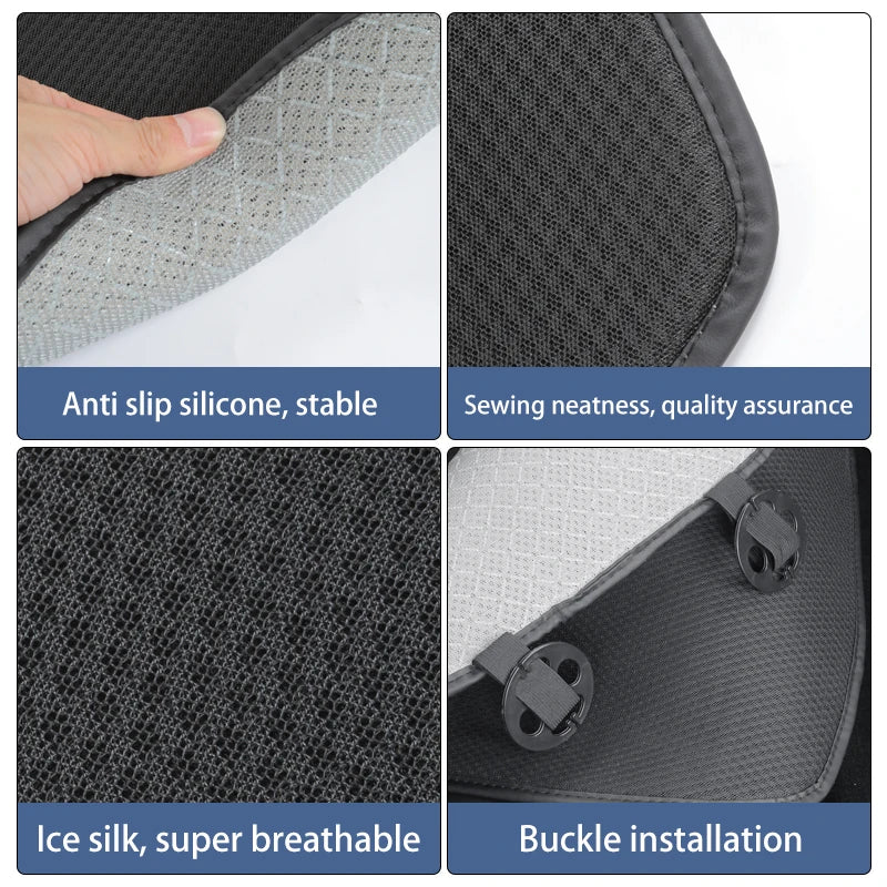 car seat cover cushion For Tesla Model 3/Model Y 2019-2023 2024 Ice Silk Seat Cover breathable seat car Interior accessories