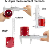 High Precision 0.02mm/0.001" Stainless Steel Vernier Caliper 0-6Inch/0-150mm Manual Caliper Durable Slide Caliper Measuring Tool