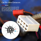 41/26pcs Car Terminal Removal Kit Box Wire Plug Connector Extractor Puller Release Pin Extractor Set Terminal Plug Repair Tools