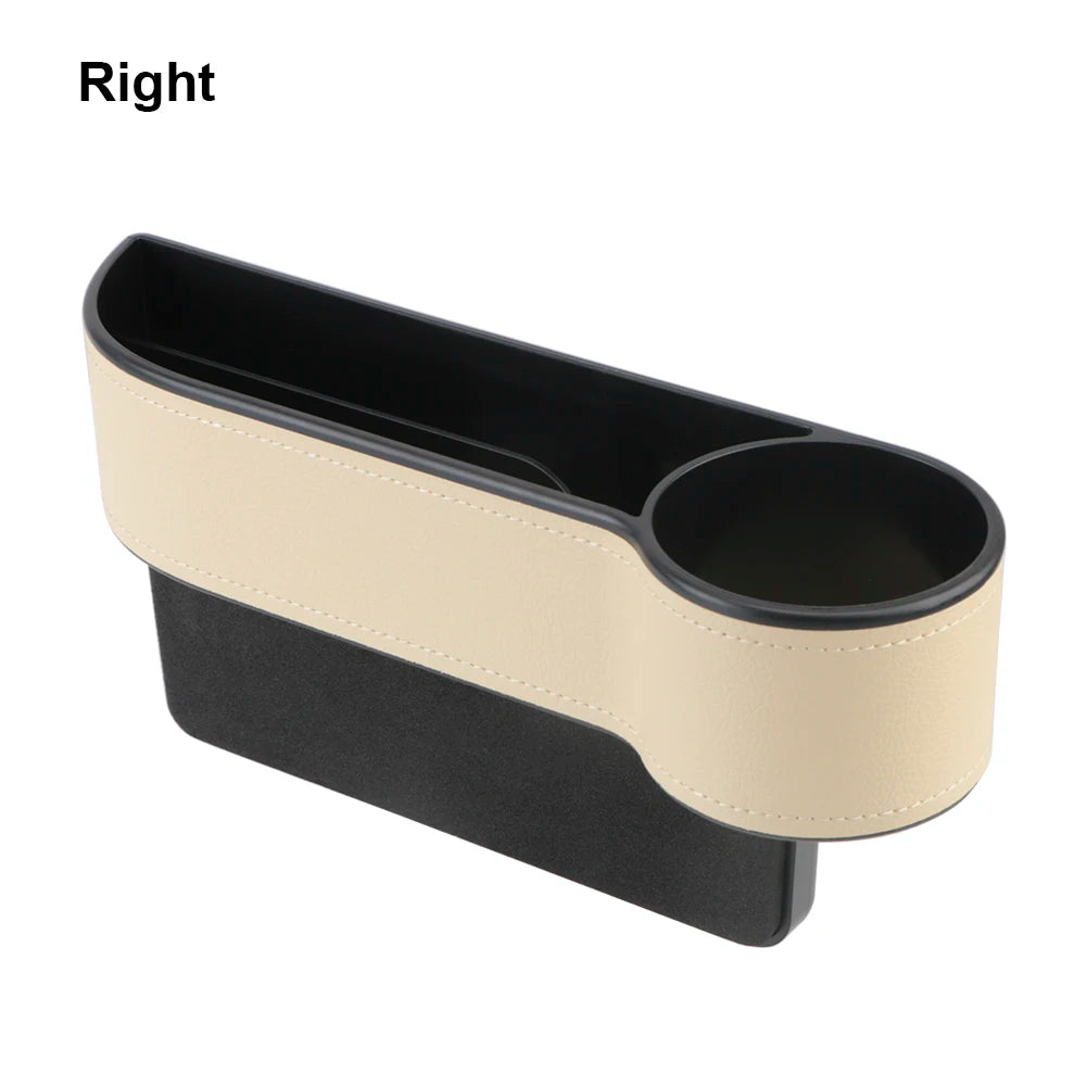 Car Organizer Auto Crevice Pocket USB Chargers Phone Bottle Cups Holder Seat Gap Slit Leather Storage Box Car Accessories