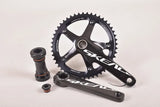 SKEACE Hollowtech Crankset, Fixie Crank, Single Speed Fixed Gear Bike Parts, Track Racing Bicycle Chainring, 48T, 165mm, 144BCD