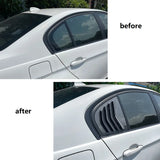 For BMW Accessories 3 Series E90 320i 330i M3 2005-2011 Car Rear Side Window Louver Air Vents Windshield Decoration Cover