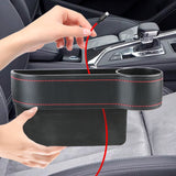 Car Organizer Auto Crevice Pocket USB Chargers Phone Bottle Cups Holder Seat Gap Slit Leather Storage Box Car Accessories