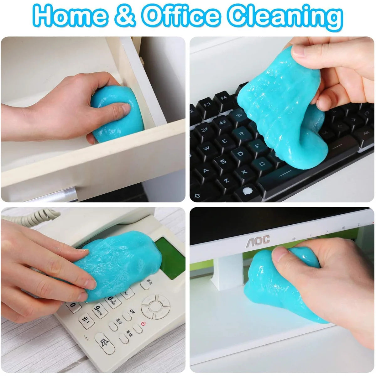 1PC Dust removal gel car interior cleaning magic clay general household keyboard desktop cleaning tool car accessories