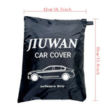 Car Cover Full Exterior Black Auto Cover Sunshade Dustproof Protection With Reflective strips Universal for Hatchback Sedan SUV